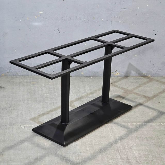 Chân sắt 2 trụ cho bàn ăn 160x50cm sơn tĩnh điện CHBBA043