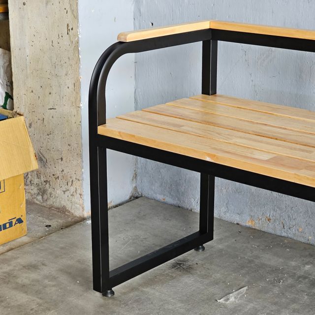 Ghế băng dài 200x45x60cm gỗ cao su GBD039