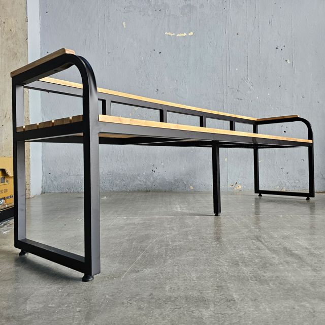 Ghế băng dài 200x45x60cm gỗ cao su GBD039