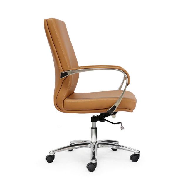 Ghế lãnh đạo bọc da Vinyl lưng trung HOM1108 - 02