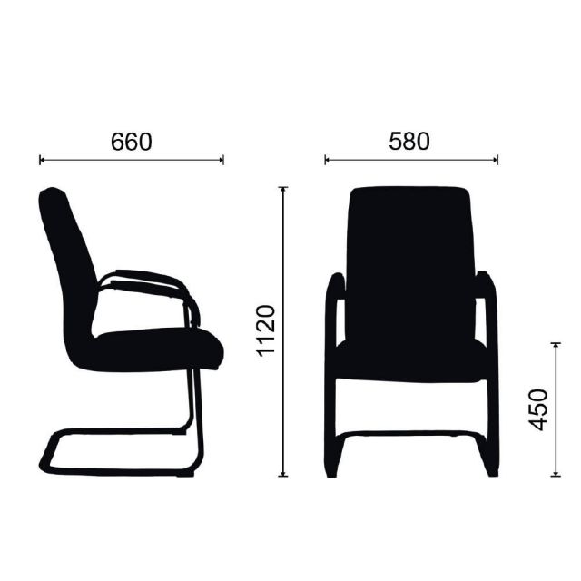 Ghế chân quỳ bọc da lưng trung HOM1108-03