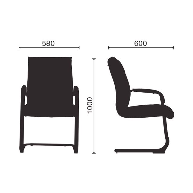 Ghế chân quỳ nệm bọc da Vynil HOM1038