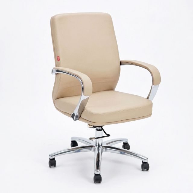 Ghế lãnh đạo bọc da Vinyl lưng trung HOM1108 - 02