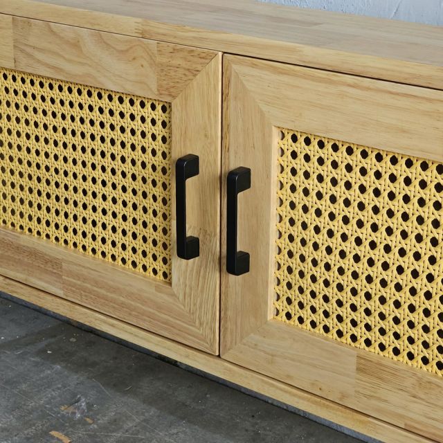 Kệ áp tường 100x17x160cm gỗ cao su KTT68049