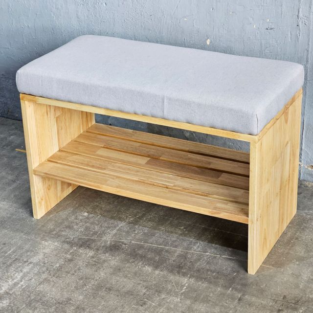 Ghế băng ngồi thay giày 70x35x45cm gỗ cao su KG68093