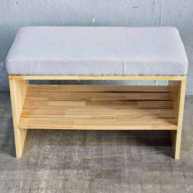 Ghế băng ngồi thay giày 70x35x45cm gỗ cao su KG68093