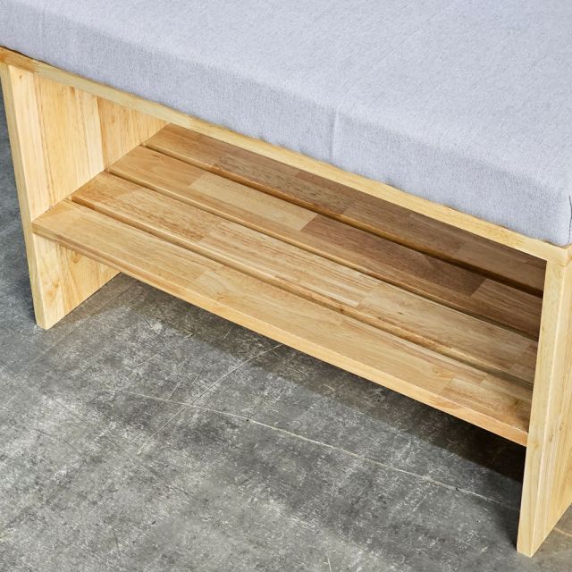 Ghế băng ngồi thay giày 70x35x45cm gỗ cao su KG68093