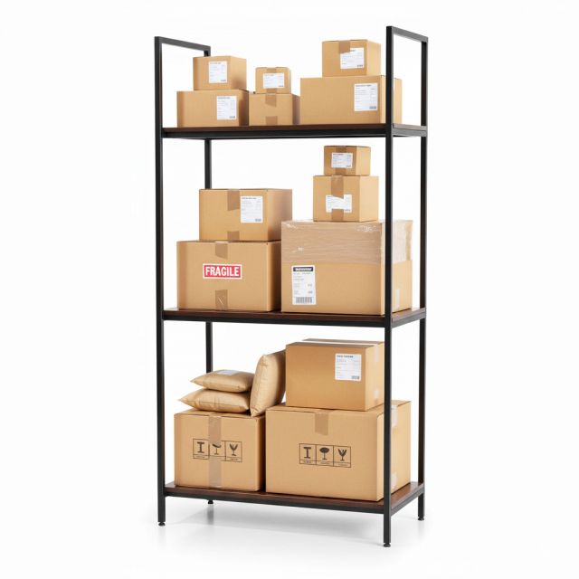 Kệ lưu trữ hàng 100x50x200cm gỗ cao su KTB68241