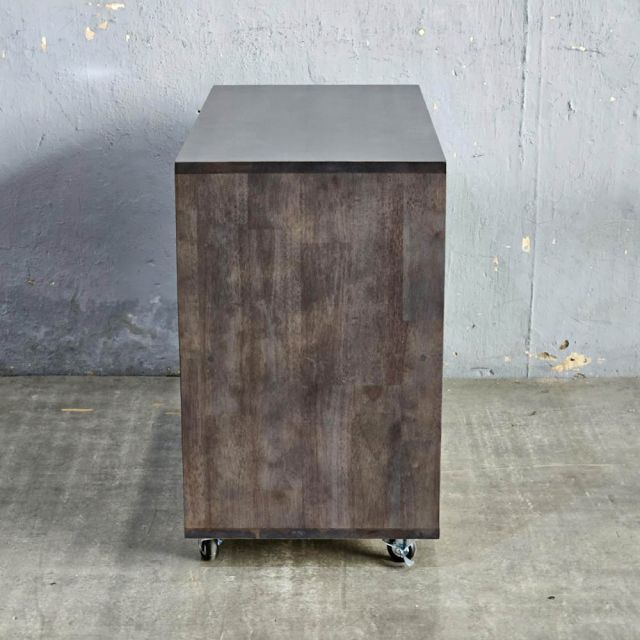 Tủ phòng ăn di động 90x40x80cm gỗ cao su TPA022