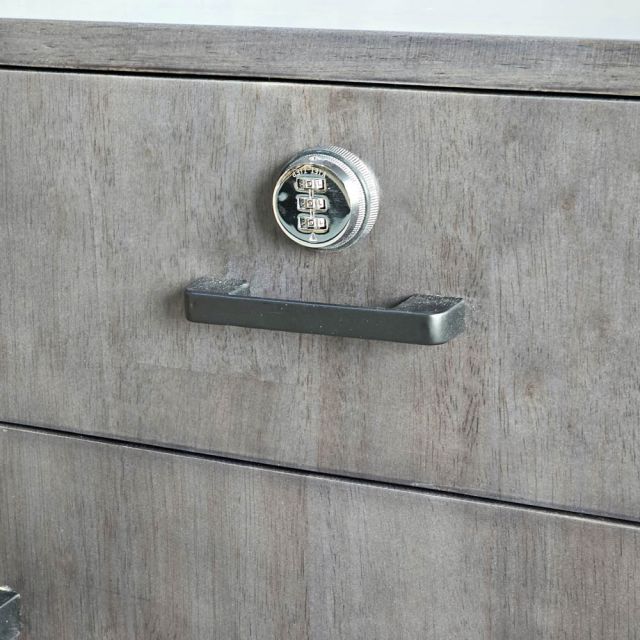 Tủ phòng ăn di động 90x40x80cm gỗ cao su TPA022