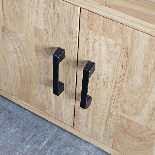 Tủ phòng ăn di động 90x40x80cm gỗ cao su TPA022