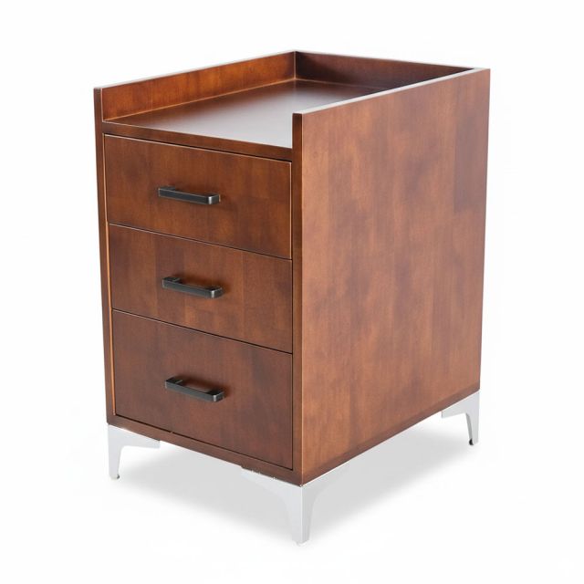 Tủ đầu giường 3 ngăn 40x50x65cm gỗ cao su TDG68067