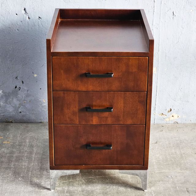 Tủ đầu giường 3 ngăn 40x50x65cm gỗ cao su TDG68067