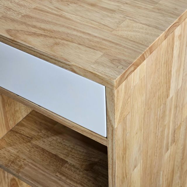 Tủ để máy rửa chén 80x60x75cm gỗ cao su KB68079