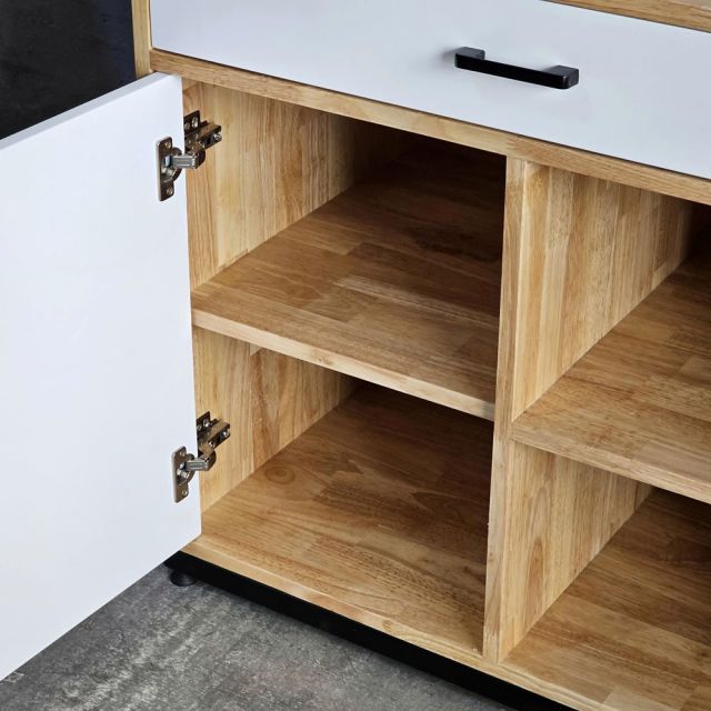 Tủ để máy rửa chén 80x60x75cm gỗ cao su KB68079