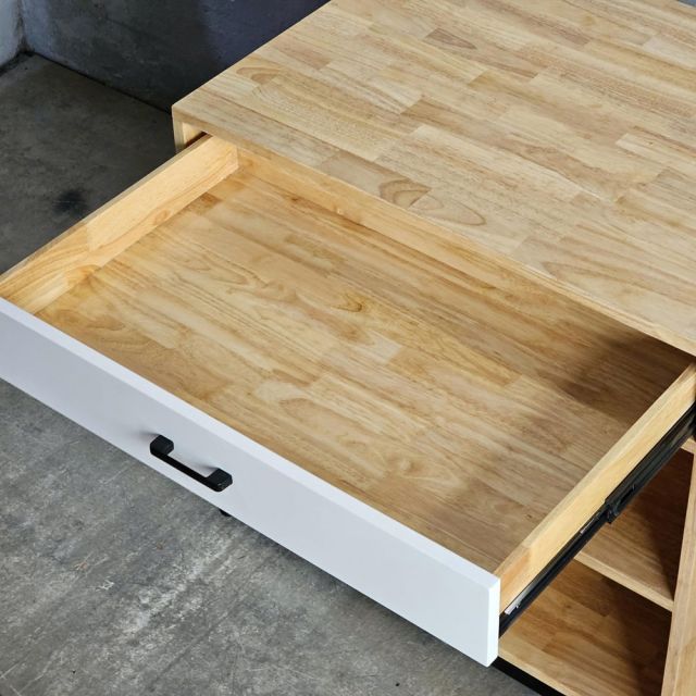 Tủ để máy rửa chén 80x60x75cm gỗ cao su KB68079