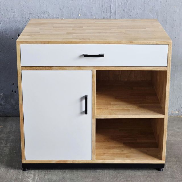 Tủ để máy rửa chén 80x60x75cm gỗ cao su KB68079