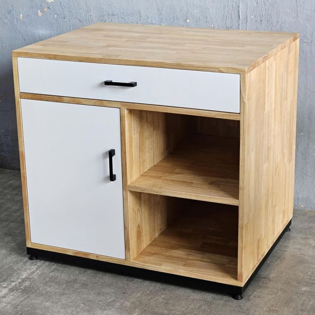 Tủ để máy rửa chén 80x60x75cm gỗ cao su KB68079