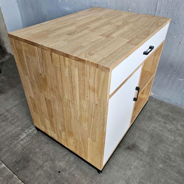 Tủ để máy rửa chén 80x60x75cm gỗ cao su KB68079