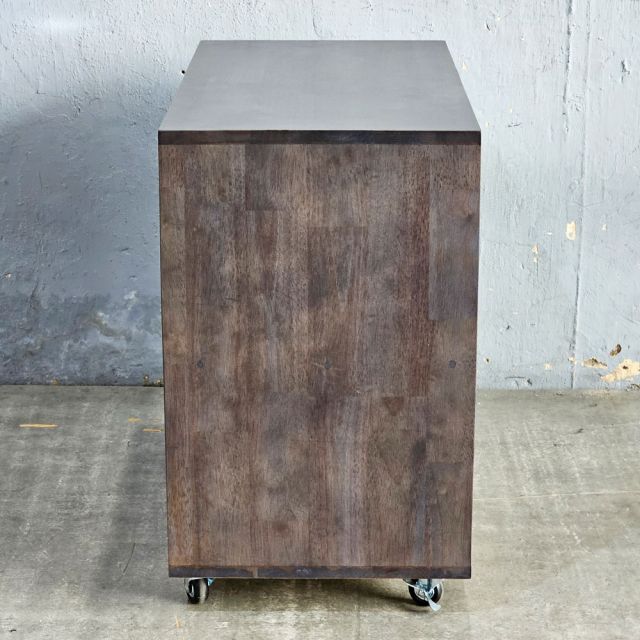 Tủ di động khóa số 80x40x65cm gỗ cao su TCN68082