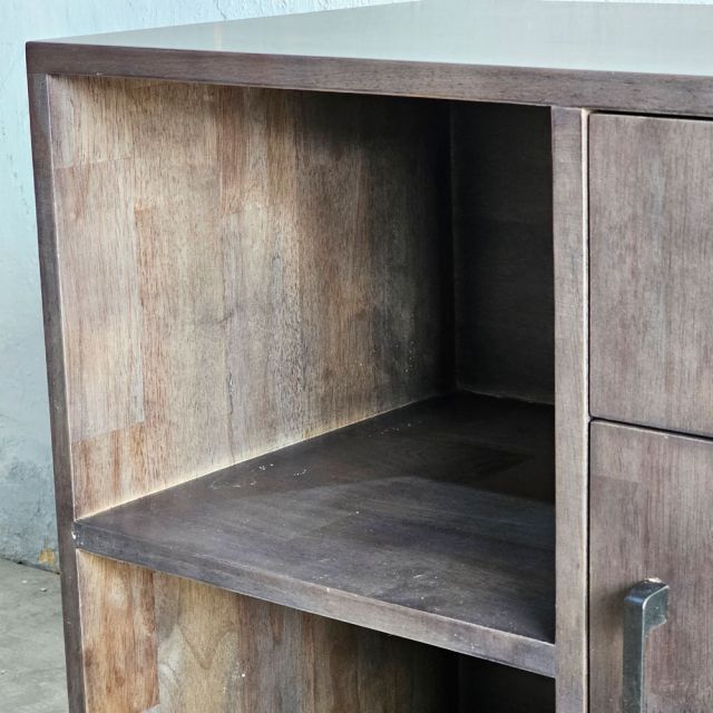 Tủ di động khóa số 80x40x65cm gỗ cao su TCN68082