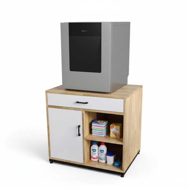 Tủ để máy rửa chén 80x60x75cm gỗ cao su KB68079