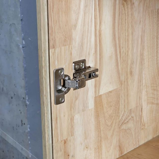 Tủ cửa kính 80x35x175cm gỗ cao su KB68080