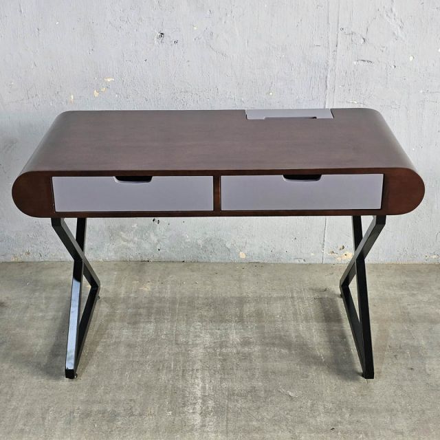 Bàn có ngăn kéo 120x60cm gỗ cao su chân chữ X BD68162