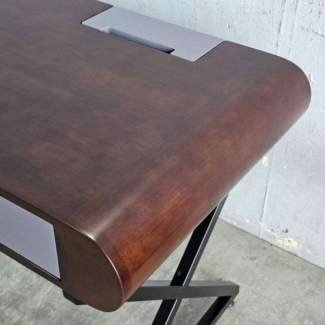 Bàn có ngăn kéo 120x60cm gỗ cao su chân chữ X BD68162