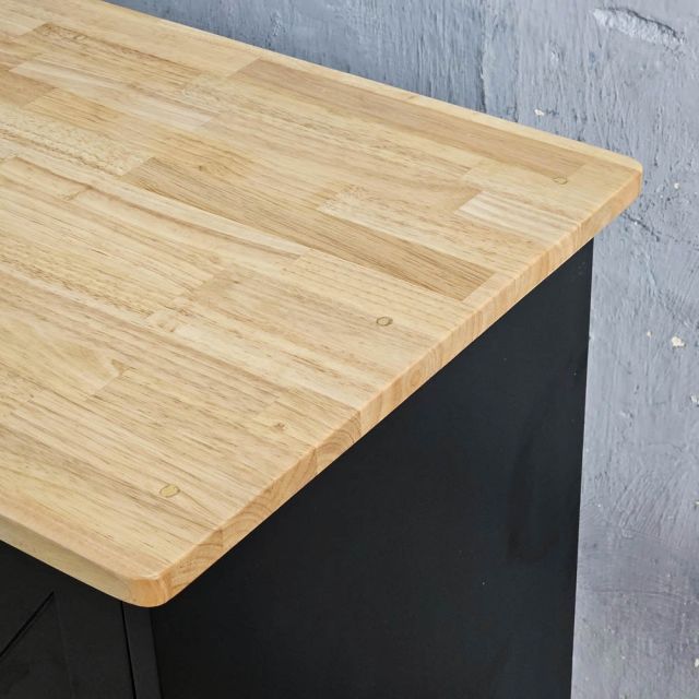 Kệ bếp di động REXO 105x45x95cm gỗ cao su KB68068