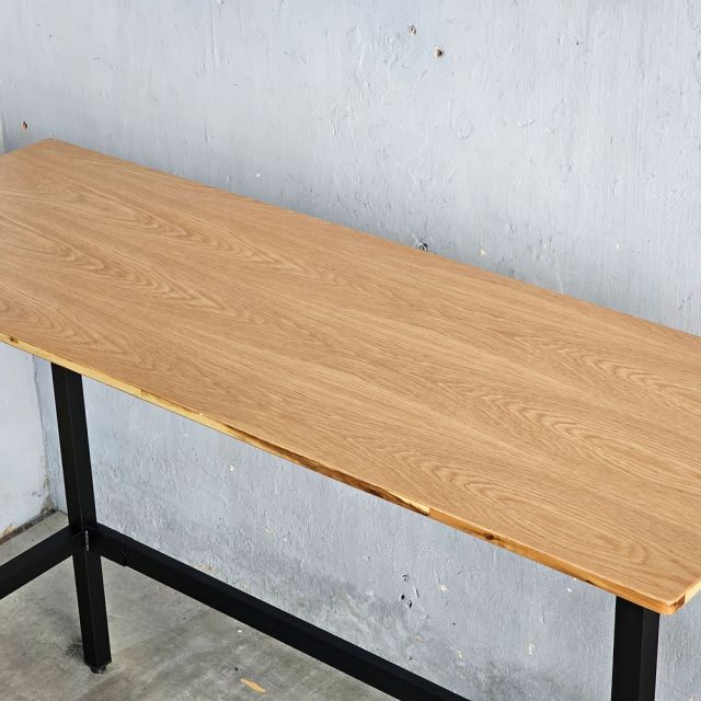 Bàn bar dài 160x60cm gỗ otim chân sắt lắp ráp BB045