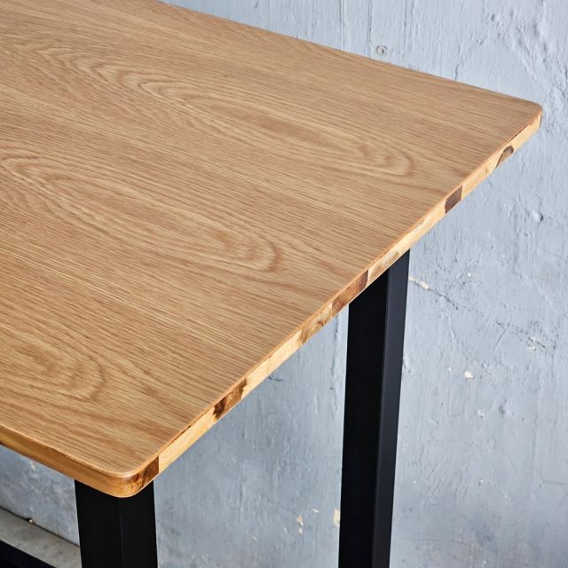 Bàn bar dài 160x60cm gỗ otim chân sắt lắp ráp BB045