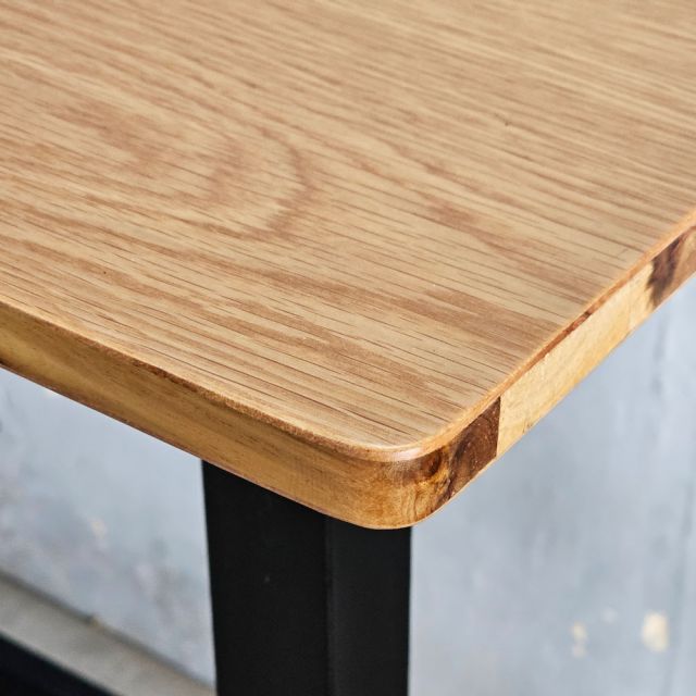 Bàn bar dài 160x60cm gỗ otim chân sắt lắp ráp BB045