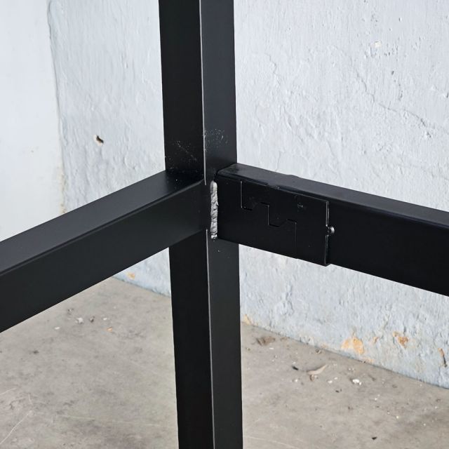 Bàn bar dài 160x60cm gỗ otim chân sắt lắp ráp BB045