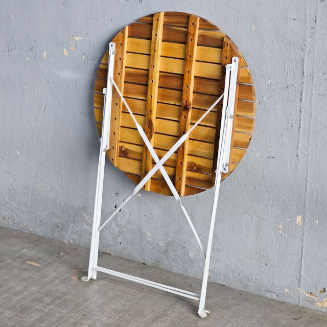 Bàn ngoài trời gấp gọn SHEFIELD 60x60cm gỗ tràm BNT015