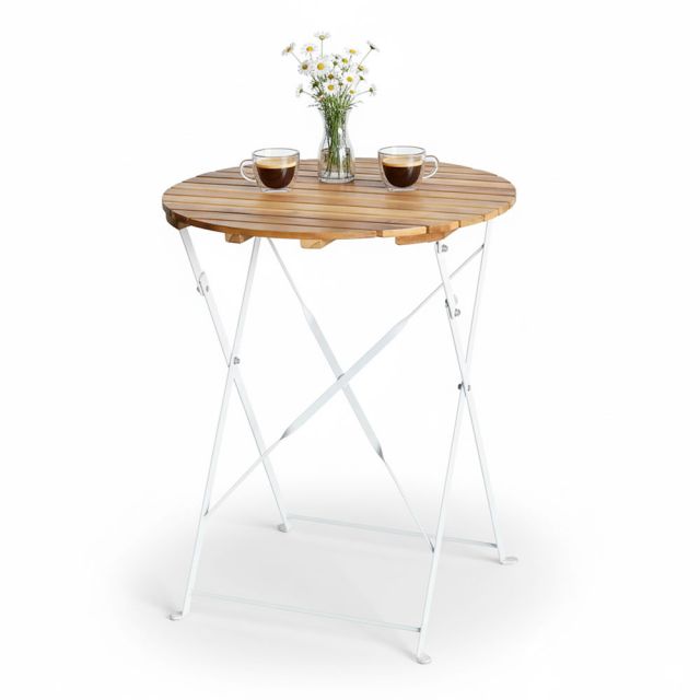 Bàn ngoài trời gấp gọn SHEFIELD 60x60cm gỗ tràm BNT015