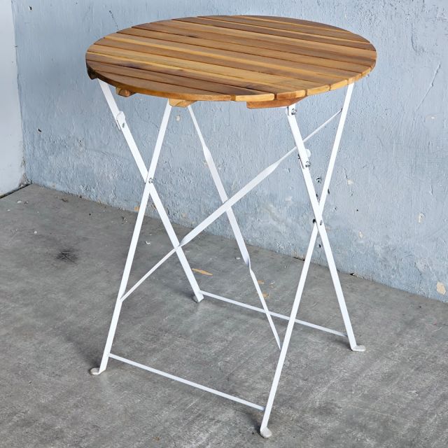 Bàn ngoài trời gấp gọn SHEFIELD 60x60cm gỗ tràm BNT015