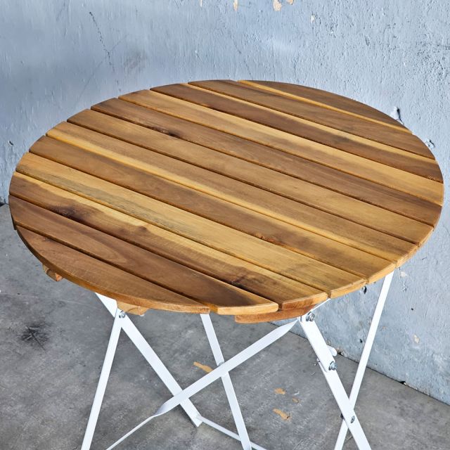 Bàn ngoài trời gấp gọn SHEFIELD 60x60cm gỗ tràm BNT015