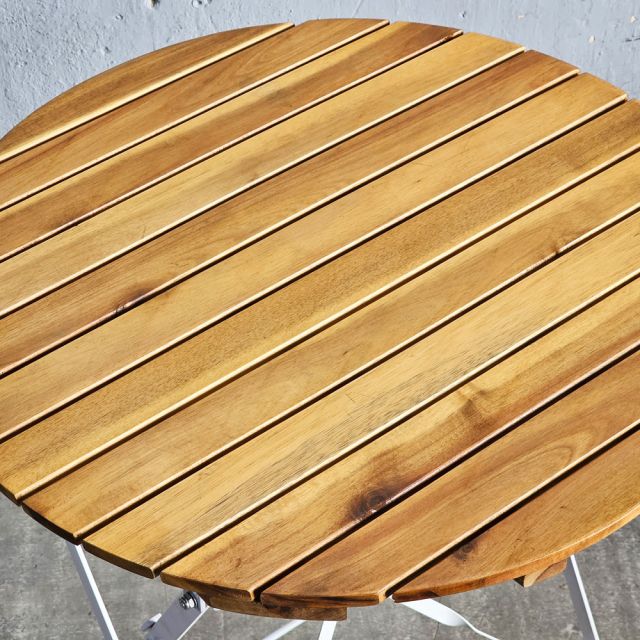 Bàn ngoài trời gấp gọn SHEFIELD 60x60cm gỗ tràm BNT015