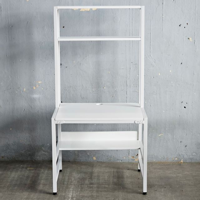 Bàn học trẻ em liền kệ 80x60x153cm gỗ cao su FD68084