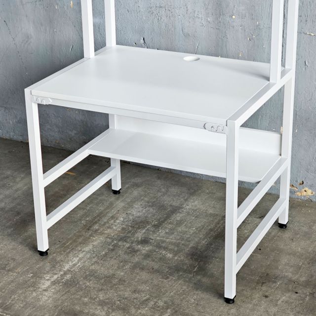 Bàn học trẻ em liền kệ 80x60x153cm gỗ cao su FD68084