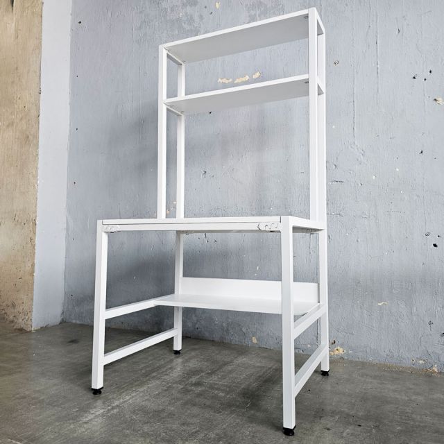 Bàn học trẻ em liền kệ 80x60x153cm gỗ cao su FD68084