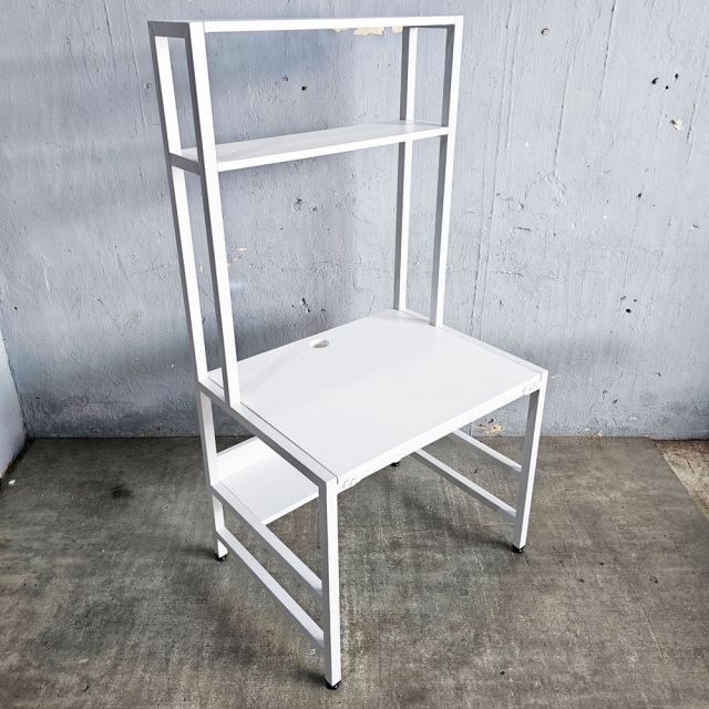 Bàn học trẻ em liền kệ 80x60x153cm gỗ cao su FD68084