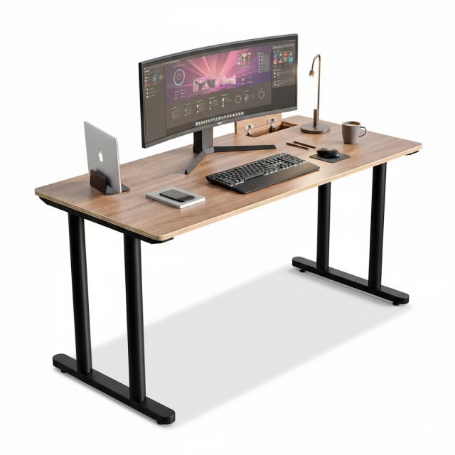 Bàn làm việc 150x70cm gỗ plywood hệ TIO HBTO047