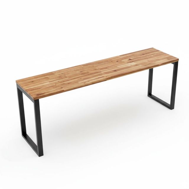 Bàn cụm 2 người 200x50cm gỗ cao su hệ Rectang HBRT124