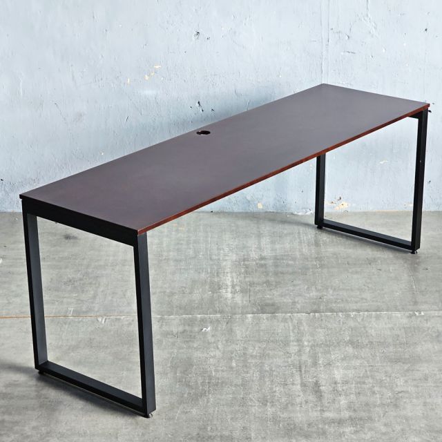 Bàn làm việc 200x60cm gỗ cao su hệ Rectang lắp ráp - HBRT036