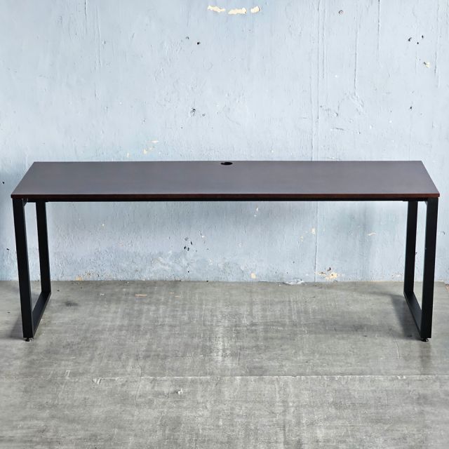 Bàn làm việc 200x60cm gỗ cao su hệ Rectang lắp ráp - HBRT036