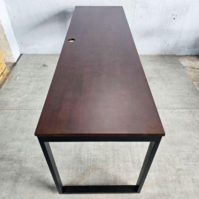 Bàn làm việc 200x60cm gỗ cao su hệ Rectang lắp ráp - HBRT036