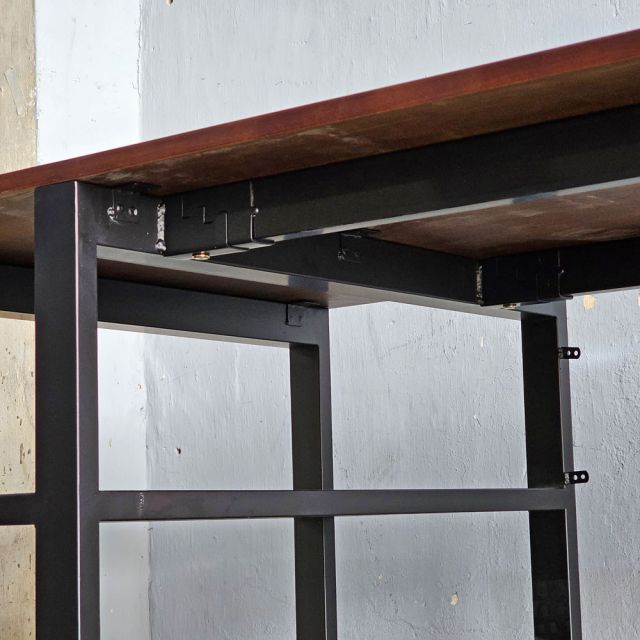 Bàn máy tính có hộp điện thông minh 180x80cm gỗ cao su ZD028