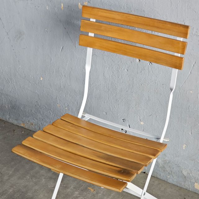 Ghế cafe ngoài trời Shefield gấp gọn gỗ tràm GCF087